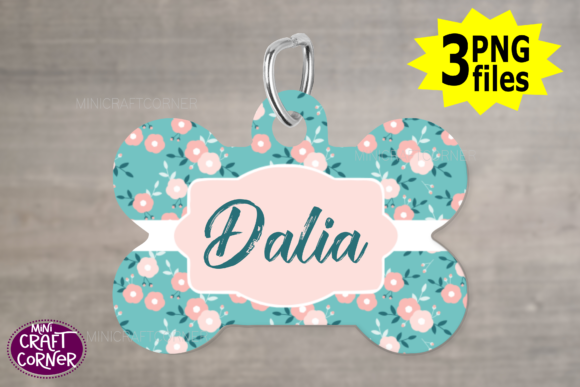 Customizing Your Pet's Tag with the Floral Pink Dog Tag Template