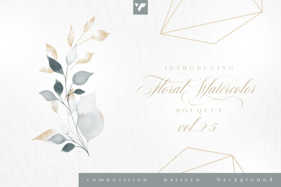 Discover the Beauty of Floral Watercolor Bouquet Vol25