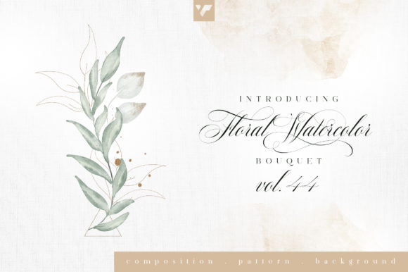 Discover the Beauty of Floral Watercolor Bouquet Vol44