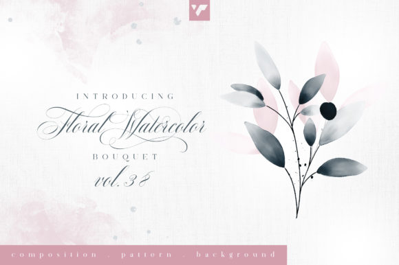 Discover the Elegance of Floral Watercolor Bouquet Vol38