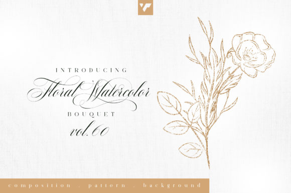 Discover the Elegance of Floral Watercolor Bouquet Vol60