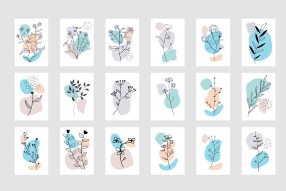 Discover the Set of 18 Floral Boho Collection: A Versatile and Stylish Design Solution
