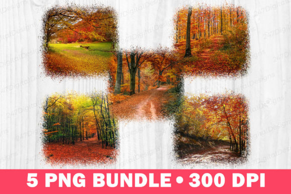 Enhance Your Designs with Fall Floral Landscape PNGs