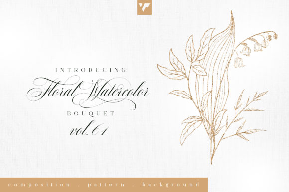 Explore Floral Watercolor Bouquet Vol61