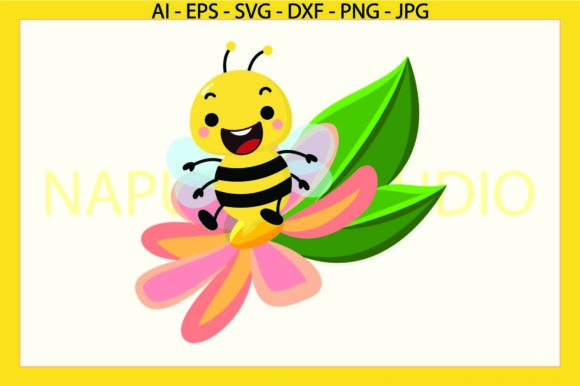 Explore the Versatility of Bee Flower Svg Animals,floral Spring for Your Creative Projects