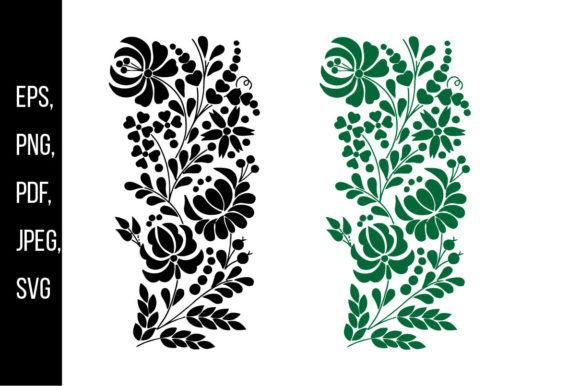 Exploring Floral Stencil Art Vector Illustration: A Versatile Design Solution