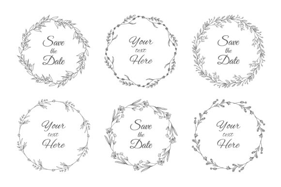 Exploring Wreaths Floral Weeding Clipart: A Versatile Design Asset