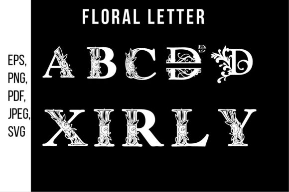 Floral Letter Illustration Vector Art: A Versatile Design Solution