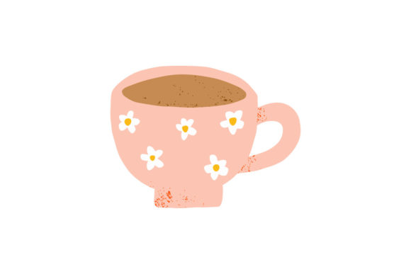 Floral Trendy Modern Teacup Cute Flowers: A Strategic Design Asset for Your Brand