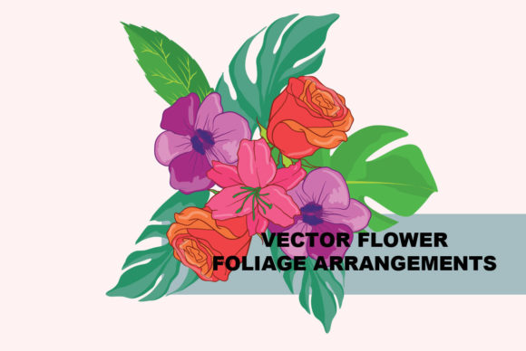 Foliage Floral Frame Text Divider 01