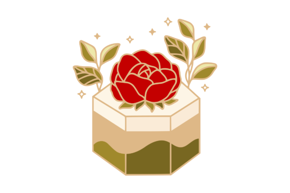 Green Tea, Caramel, and Rose Floral Cake: A Delightful Fusion of Flavors
