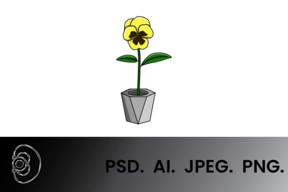 Pansy Floral Cartoon Illustration: A Versatile and Charming Addition to Your Design Toolkit