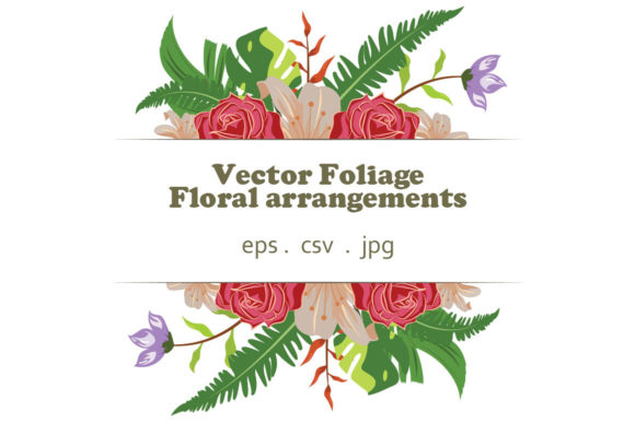 Stunning Vector Floral Foliage Graphic Set 33