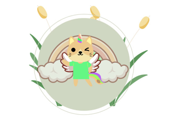 Unleashing Creativity with Unicorn Cute Cats Background Floral: A Modern Design Solution