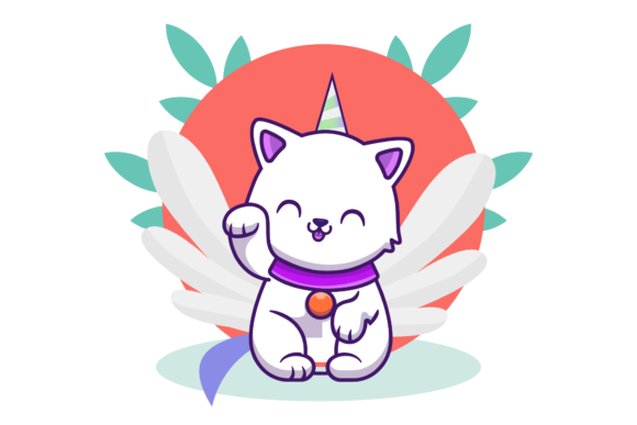 Unveiling the Charm of Unicorn Cats Cute Circle Floral