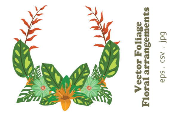 Vector Floral Foliage Graphic Set 11: A Versatile Tool for Creative Projects